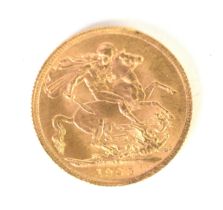 GEORGE V (1925) GOLD SOVEREIGN (EF)