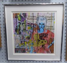 ROBERT (STICKY) SHAW ARTIST SIGNED LIMITED EDITION COLOUR PRINT Vivienne Westwood (7/12) 12” x