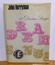 John Berryman - 77 Dream Songs, pub Farrar Straus and Co, 1964, 1st US edition, dj priced at $3.
