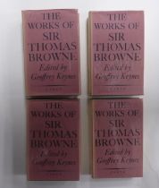 Geoffrey Keynes (edited by) - The Works of Thomas Browne, 4 vol set, pub faber & faber, 1964