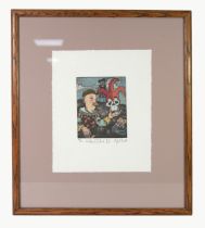 MYCHAEL BARRETT (1961) ARTIST SIGNED LIMITED EDITION ETCHING IN COLOURS ‘A Fellow of Infinite