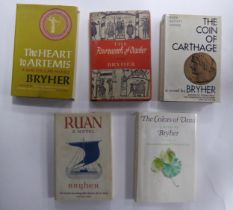 Bryher - Ruan A Novel, pub Collins, 1961, 1st British edition, dj priced 15s net. Bryher- The