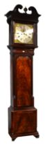 LATE 18TH CENTURY GEORGE III PERIOD MAHOGANY LONGCASE CLOCK BY JAMES BUTLER OF BOLTON with brass