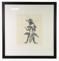 THREE MODERN ARTIST SIGNED ETCHINGS: JULIA MIDGLEY ‘Titania’ (4/30) 9 ¾” x 7 ¾” (24.7cm x 19.7cm)