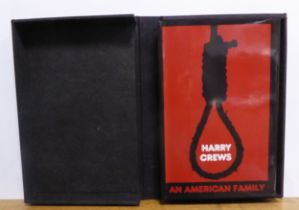 Harry Crews - An American Family, pub Graham Blood and Guts Press, SIGNED by Harry Crews, ltd ed,