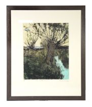 MARY COSSEY ARTIST SIGNED LIMITED EDITION ETCHING IN COLOURS ‘The Little River’ (2/100) 11 ½” x 9 ½”