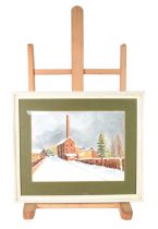 LILIAN AIREY (TWENTIETH CENTURY) TWO SIGNED WATERCOLOURS ‘Wem Mill’, 1996 9” x 11 ½” (22.9cm x 29.