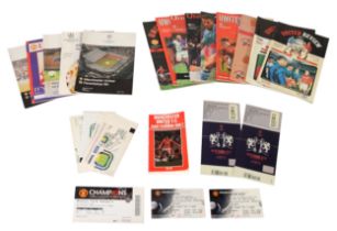 MANCHESTER UNITED INTEREST: COLLECTION OF SEVEN OFFICIAL MEMBERSHIP PACKS, a 50th Anniversary