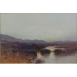 HARRIS BRETT (NINETEENTH/ TWENTIETH CENTURY) PAIR OF OIL PAINTINGS Moorland scenes Signed and