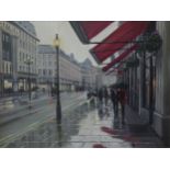 CHARLES ROWBOTHAN (MODERN) OIL ON BOARD ‘Hanleys, Regent Street’ Signed, titled verso 11 ¾” x