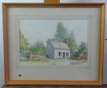 GEORGE R SMEE (TWENTIETH/ TWENTY FIRST CENTURY) PAIR OF WATERCOLOURS Farm Buildings Signed and dated