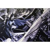 ALEX ROSS (b.1970) FOR DC COMICS ARTIST SIGNED LIMITED EDITION COLOUR PRINT ON BOX CANVAS ‘Batman