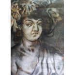 UNATTRIBUTED (TWENTIETH/ TWENTY FIRST CENTURY) PASTEL Bacchus Unsigned 31 ½” x 21 ½” (80cm x 54.6cm)