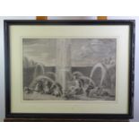 NINETEENTH CENTURY ENGRAVING The Apollo Fountain, Versailles 15” x 22 ¾” (38.1cm x 57.8cm), with