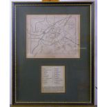 'PLAN OF THE PRINCIPAL STREETS AND RAILWAYS IN MANCHESTER 1839', with existing railways and railways