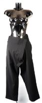 GOLD LABEL: Pair of black polyester dress trousers, size 10