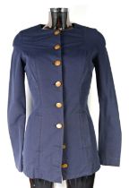 VIVIENNE WESTWOOD RED LABEL: Tailored navy blue cotton jacket, eight buttons, size 42