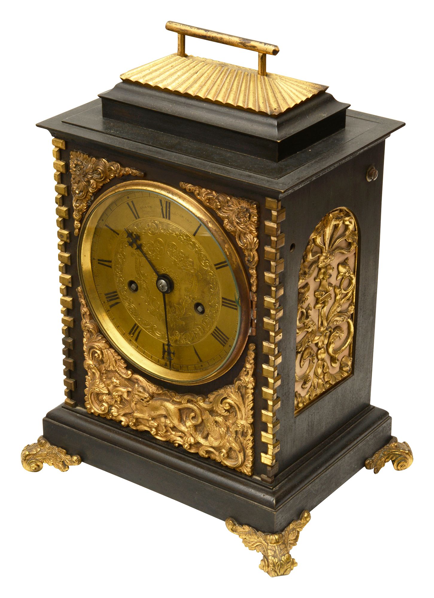 A late Regency patinated bronze bracket clock by Adams of Lombard Street c.1830-5 - Image 3 of 3