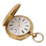 An unusual Victorian 18ct gold ''By Royal Letters Patent" hinge winding pocket watch c.1880