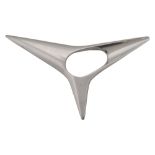 A Georg Jensen silver modernist brooch No 342 designed by Henning Koppel