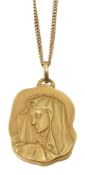 A Italian Virgin Mary pendant