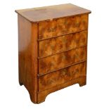 A South German fruitwood chest of drawers