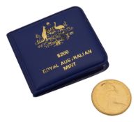 Royal Australian Mint. Elizabeth II gold proof $200 dollars, 1980