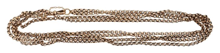 A double row fancy link guard chain