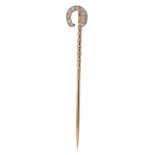 An Edwardian diamond-set stick pin