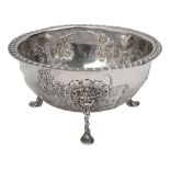 An Irish Victorian silver sugar bowl