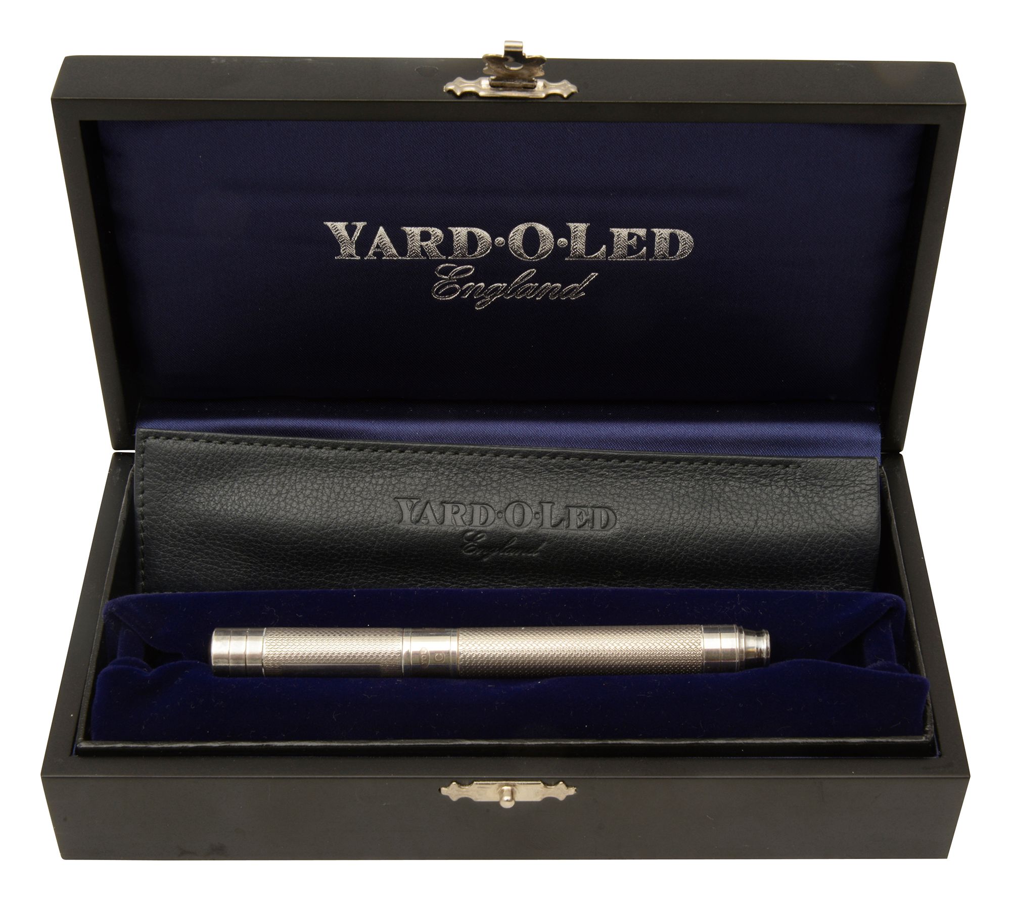 A Yard O Led silver Viceroy Pocket Barley fountain pen