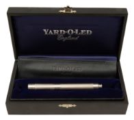 A Yard O Led silver Viceroy Pocket Barley fountain pen