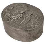 A George III silver table snuff box