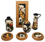 A group of seven Moorcroft 'Miss Alice' pattern pieces (7)