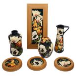 A group of seven Moorcroft 'Miss Alice' pattern pieces (7)