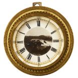 An unusual late 19th century Swiss gilt brass paperweight clock