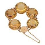 A citrine bracelet