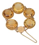 A citrine bracelet