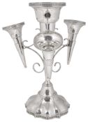 A George V silver epergne