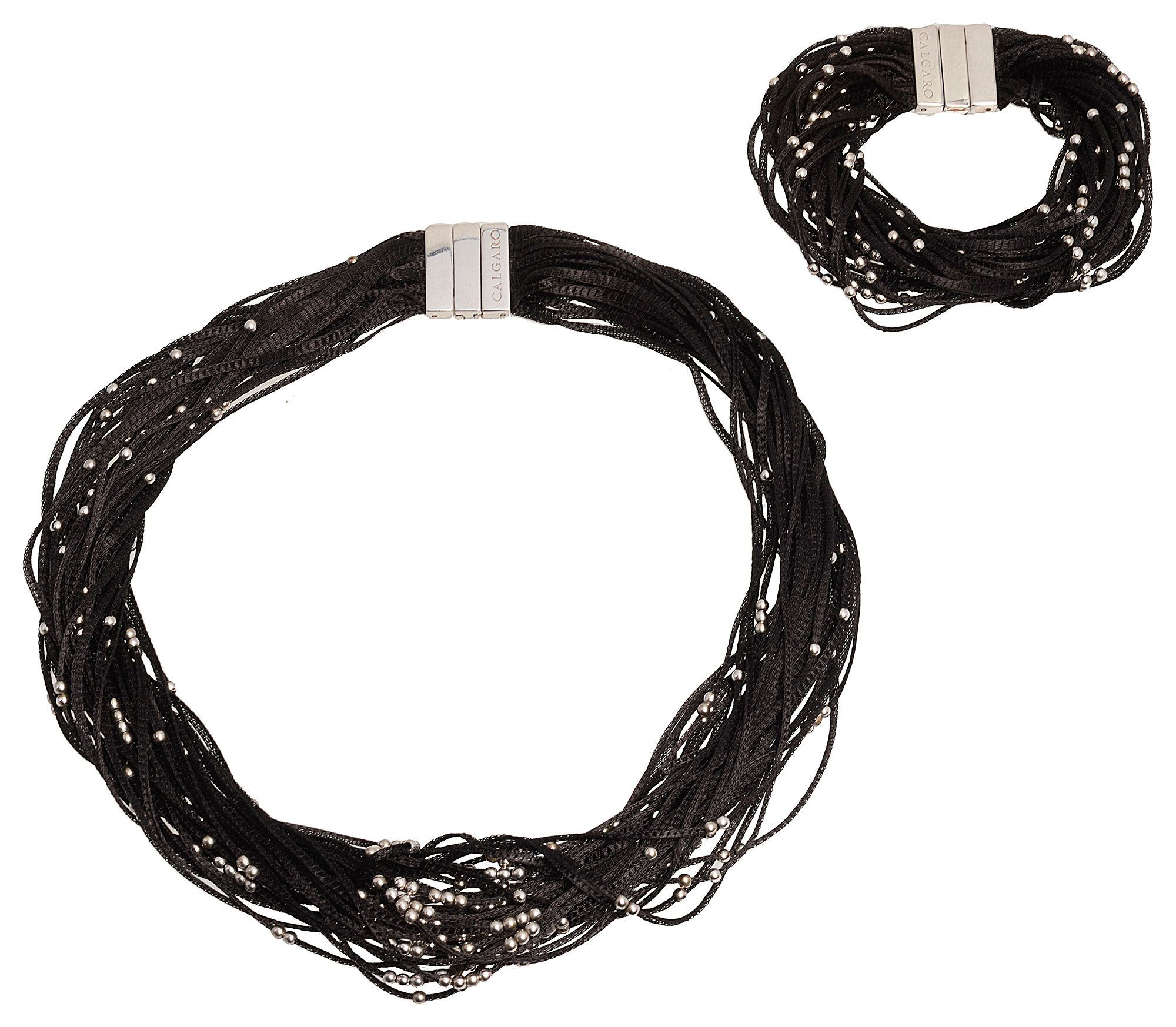 A matching necklace and bracelet by Calgaro