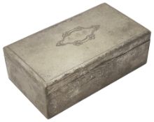 An early 20th century Chinese export silver table cigarette box