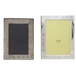 Two modern silver photograph frames