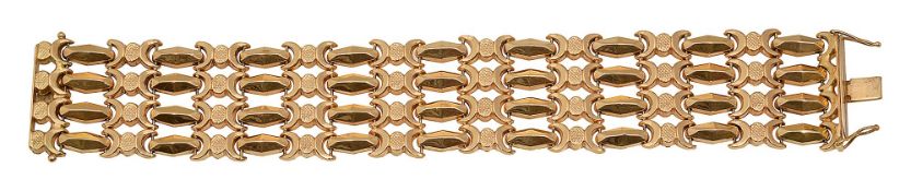 An 18ct gold cuff bracelet