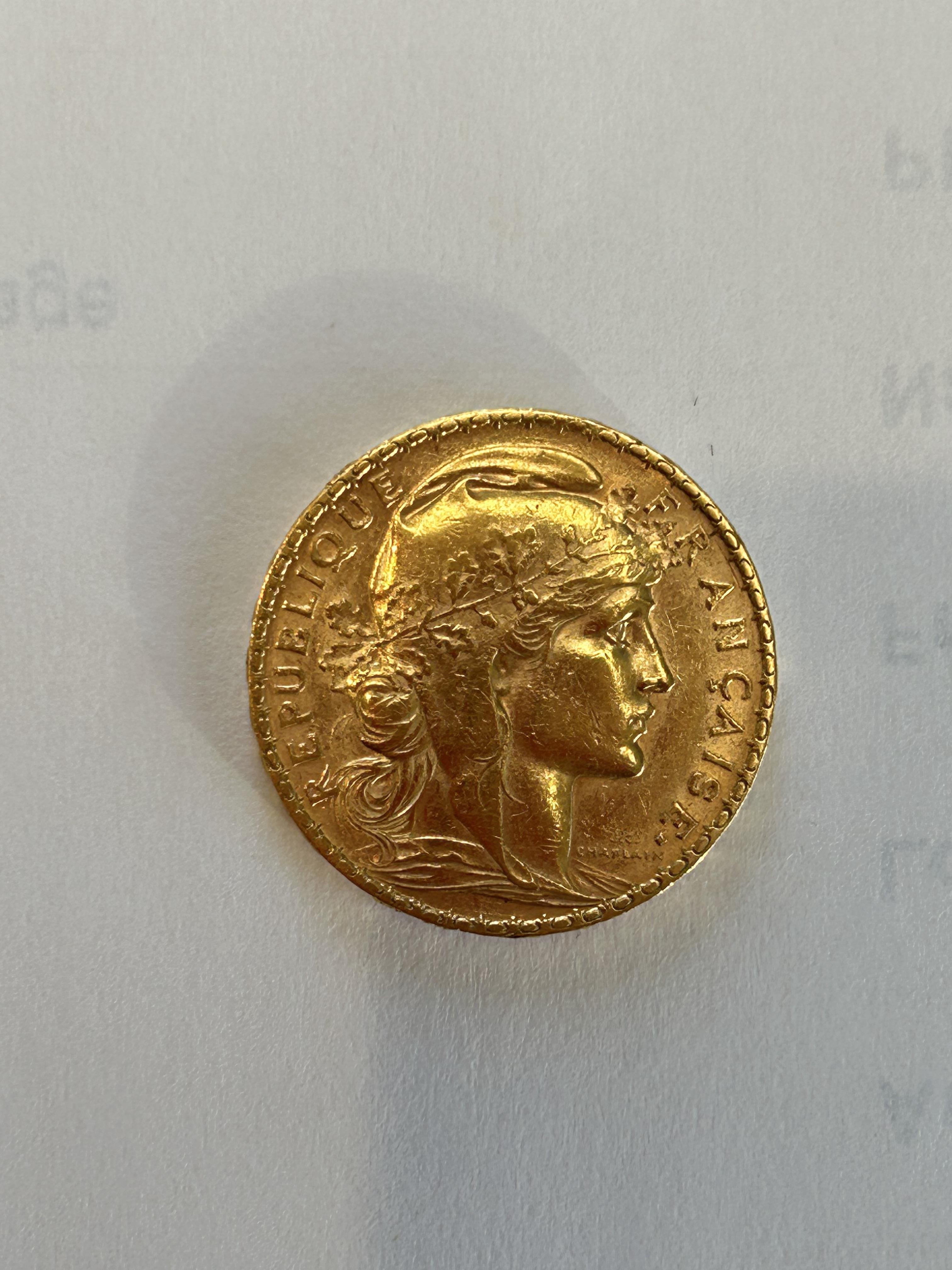 A French 20 franc gold coin - Image 3 of 3