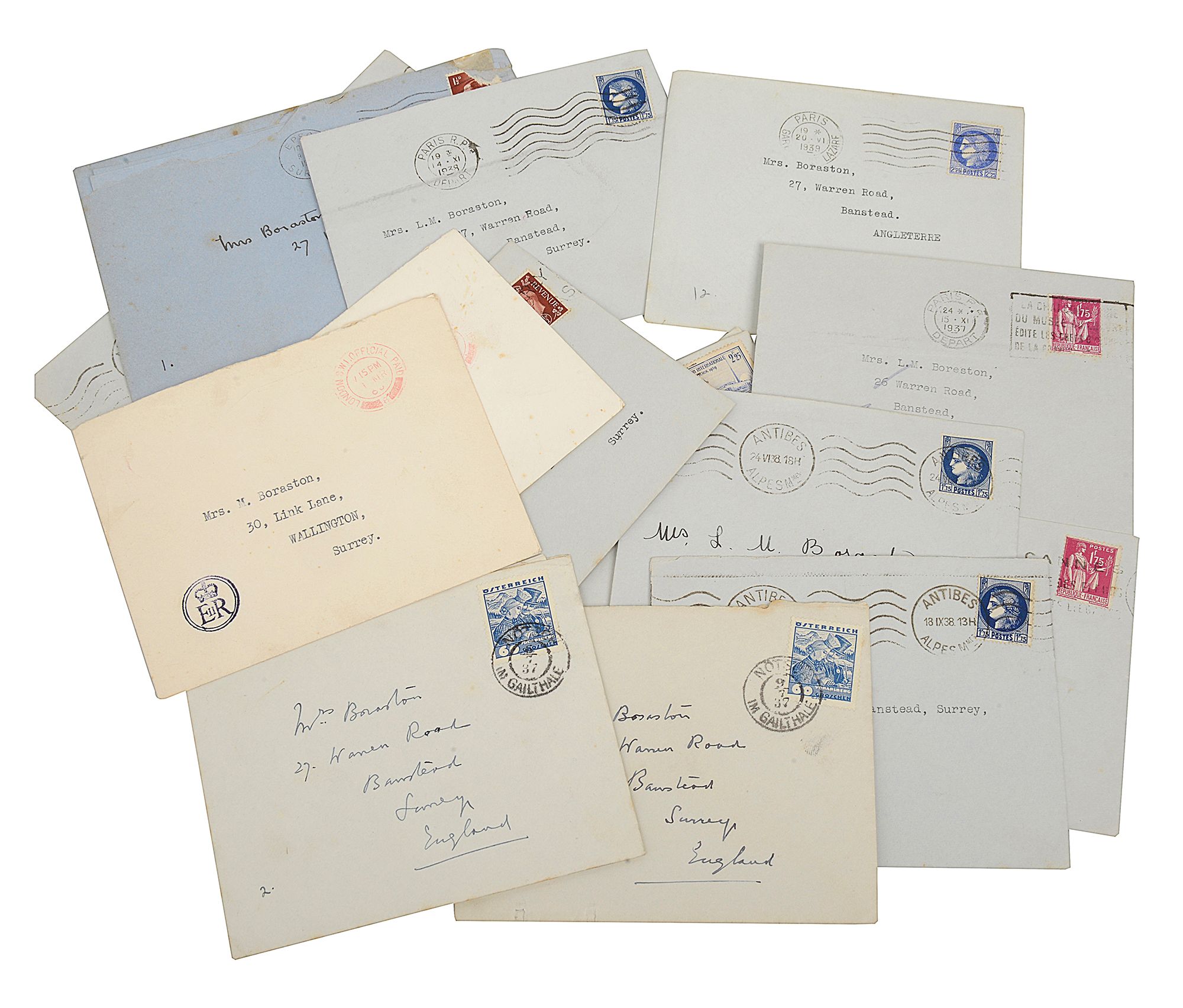 A group of fourteen letters from the Private Secretary of Edward VIII - Image 2 of 2