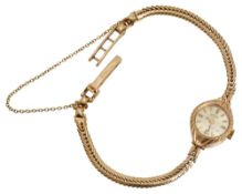 A lady's yellow gold wrist watch by Rotary