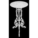 A Victorian cast iron occasional table