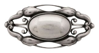 A Georg Jensen silver brooch designed by Gundorph Albertus