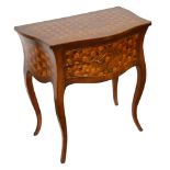 A 19th century Northern Italian parquetry side table
