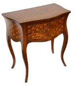 A 19th century Northern Italian parquetry side table